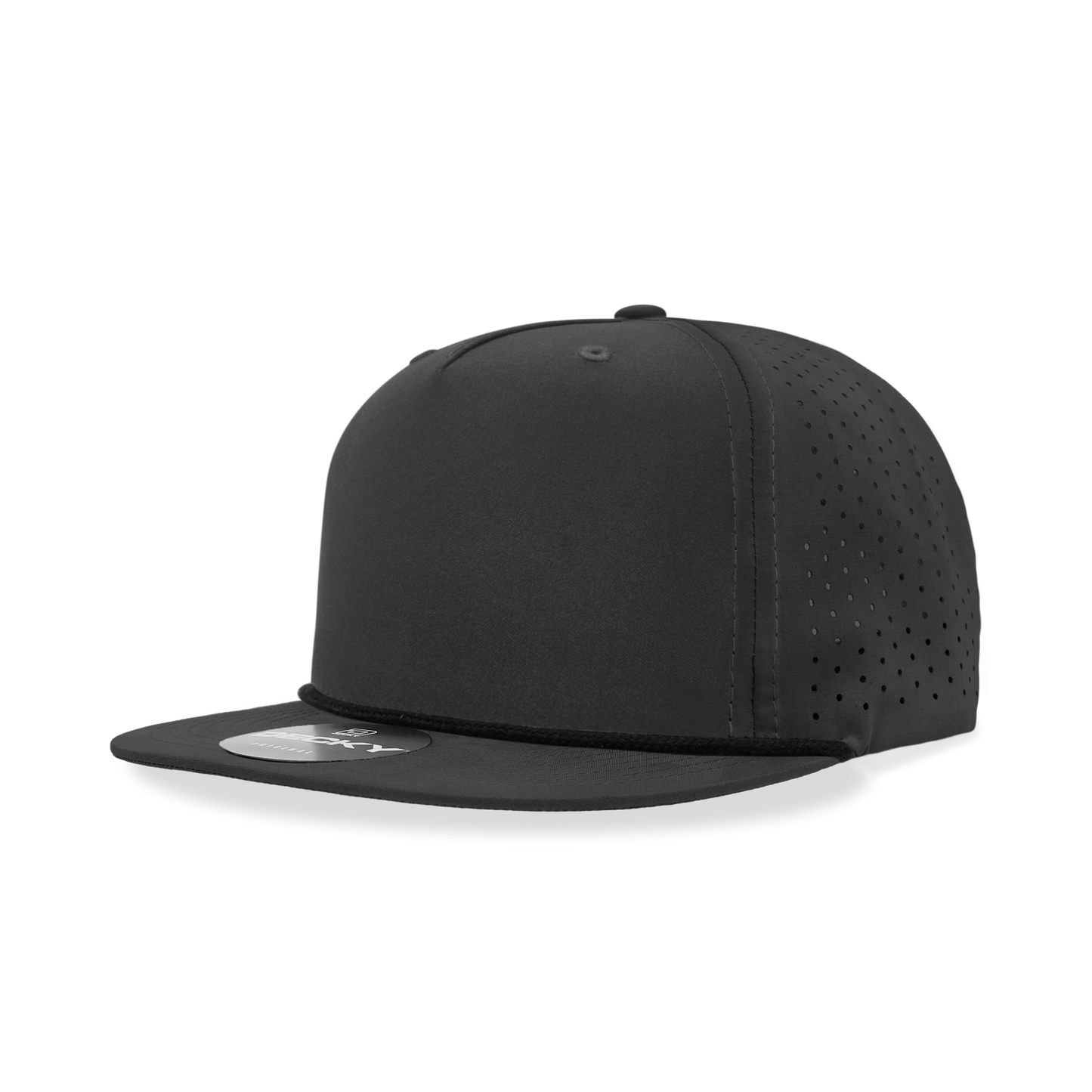5 Panel High Profile Relaxed Perforated Performance Rope Hat