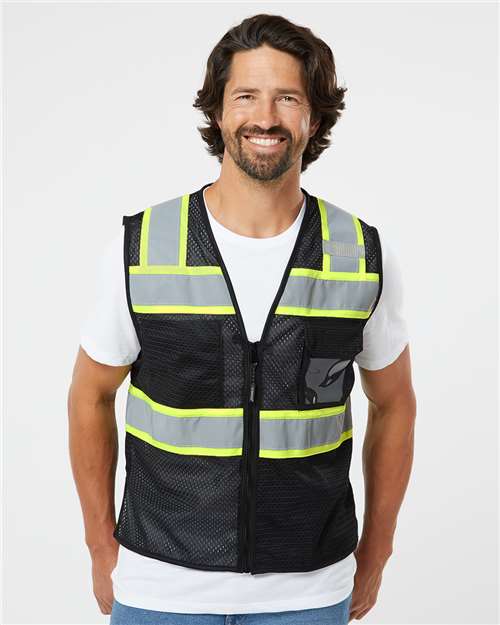 Unisex EV Series® Enhanced Visibility 3 Pocket Mesh Vest