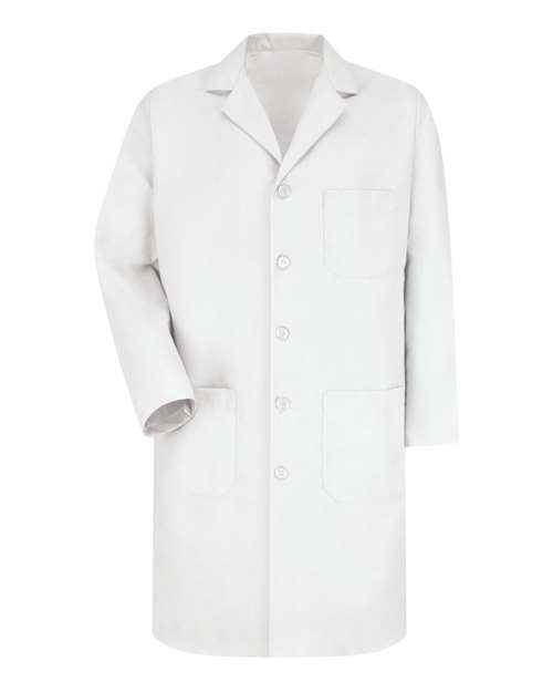 Unisex Extended Sizes Button Front Lab Coat