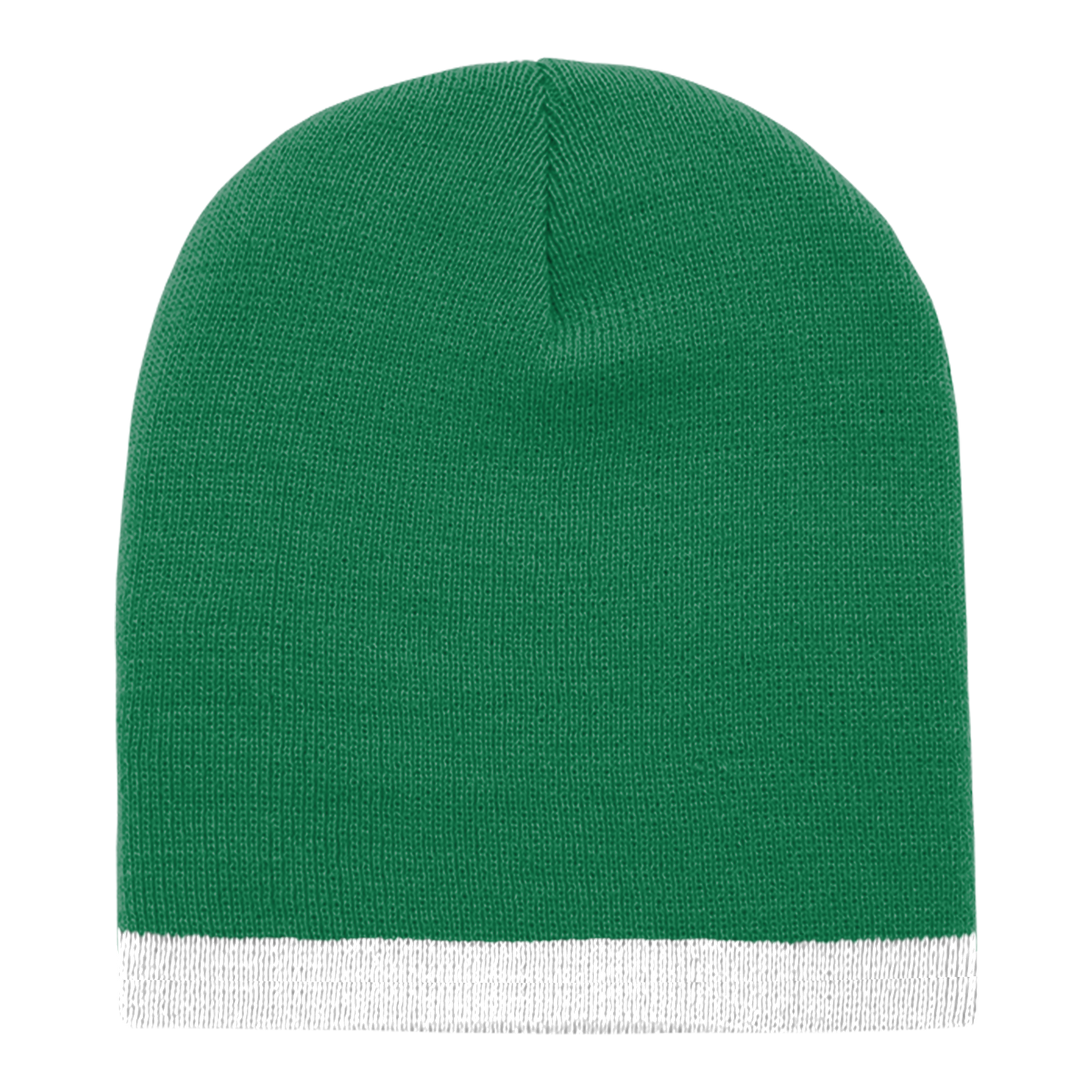 Acrylic/Polyester Striped Short Beanie