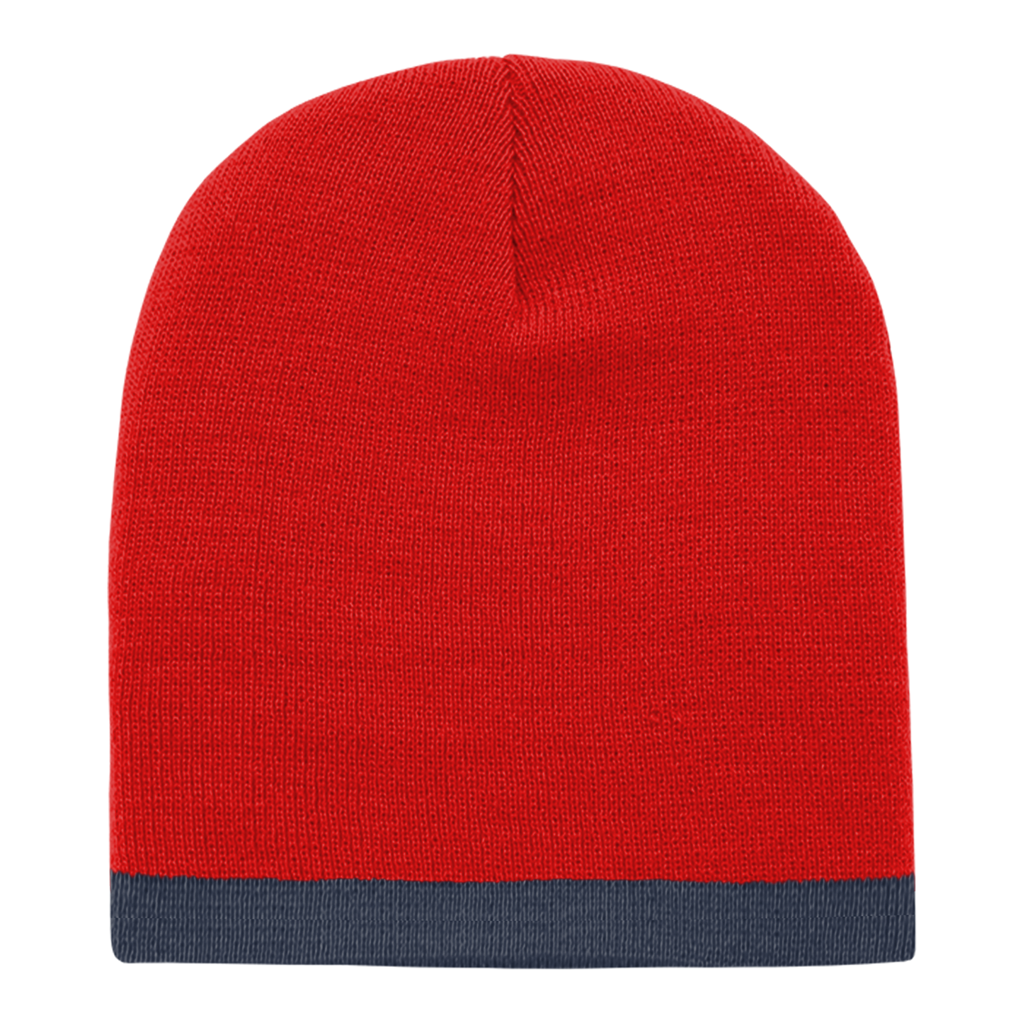 Acrylic/Polyester Striped Short Beanie