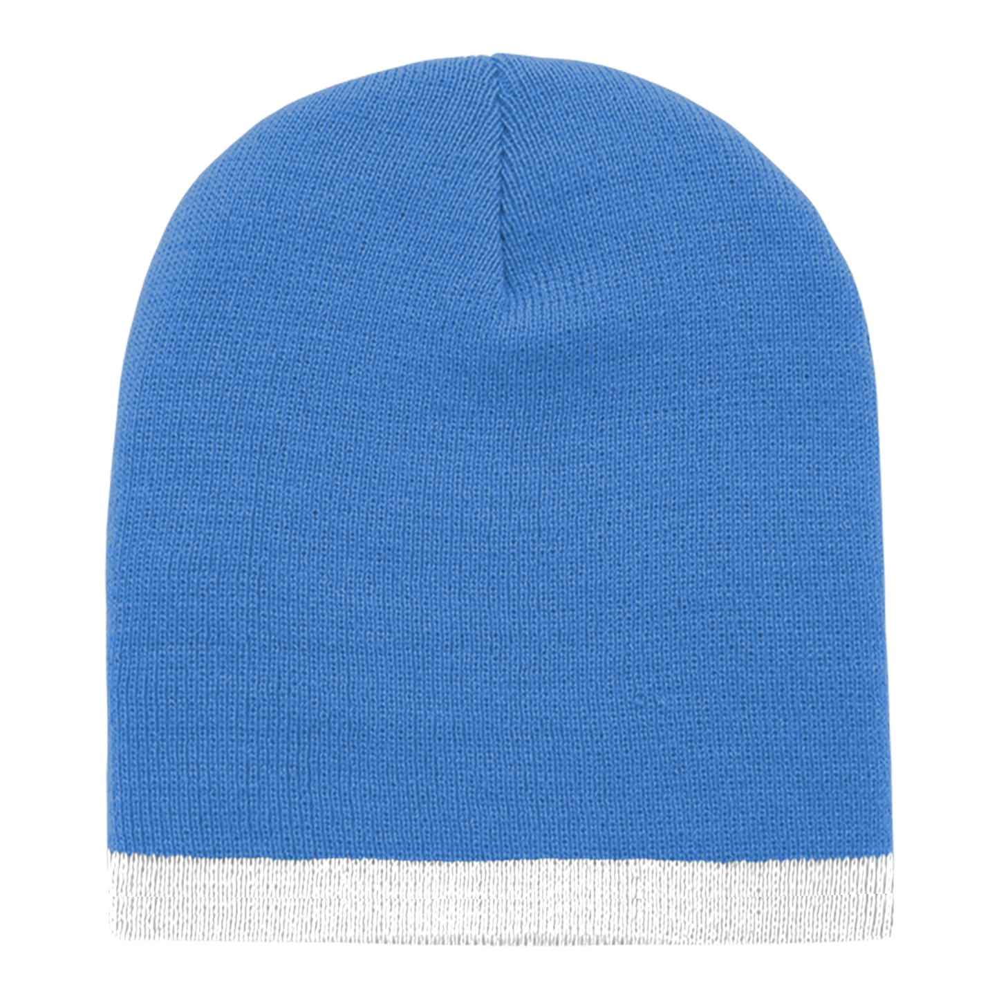 Acrylic/Polyester Striped Short Beanie
