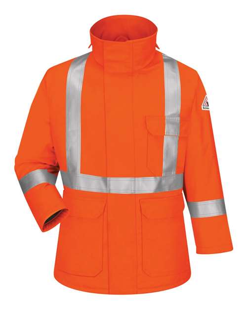 Men's Long Deluxe Parka With Reflective Trim - EXCEL FR® ComforTouch