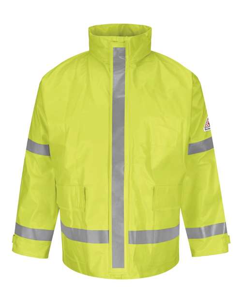 Men's Hi-Visibility Flame-Resistant Rain Jacket