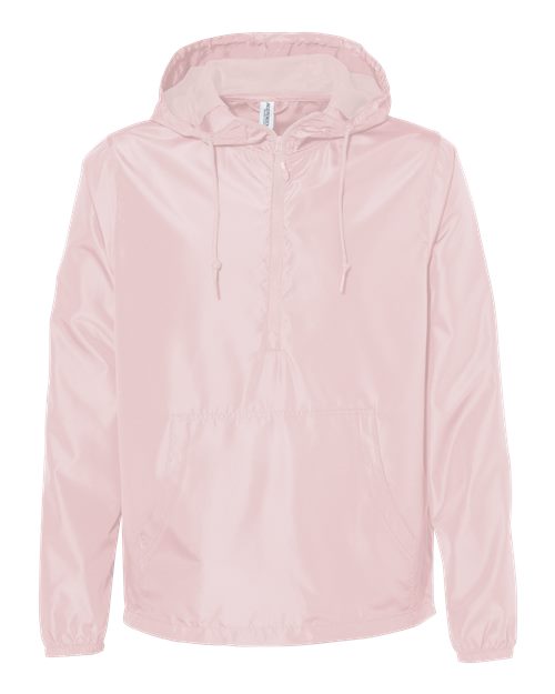 Unisex Lightweight Quarter-Zip Windbreaker Pullover Jacket