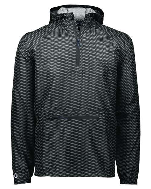 Men's Range Hooded Packable Quarter-Zip Jacket