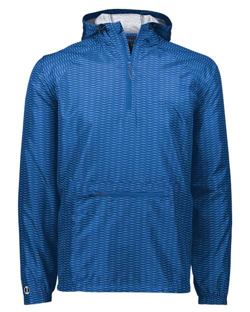 Men's Range Hooded Packable Quarter-Zip Jacket