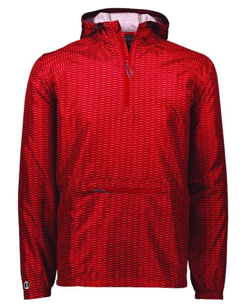 Men's Range Hooded Packable Quarter-Zip Jacket