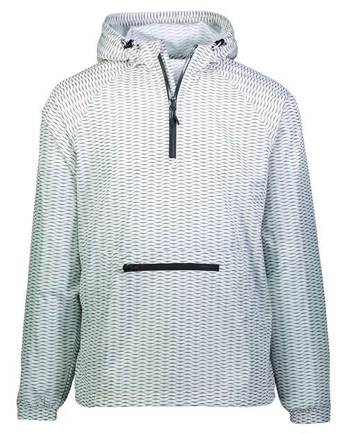 Men's Range Hooded Packable Quarter-Zip Jacket