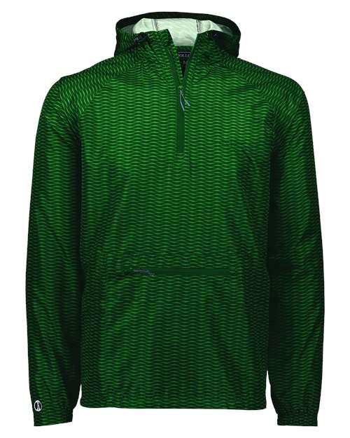 Men's Range Hooded Packable Quarter-Zip Jacket