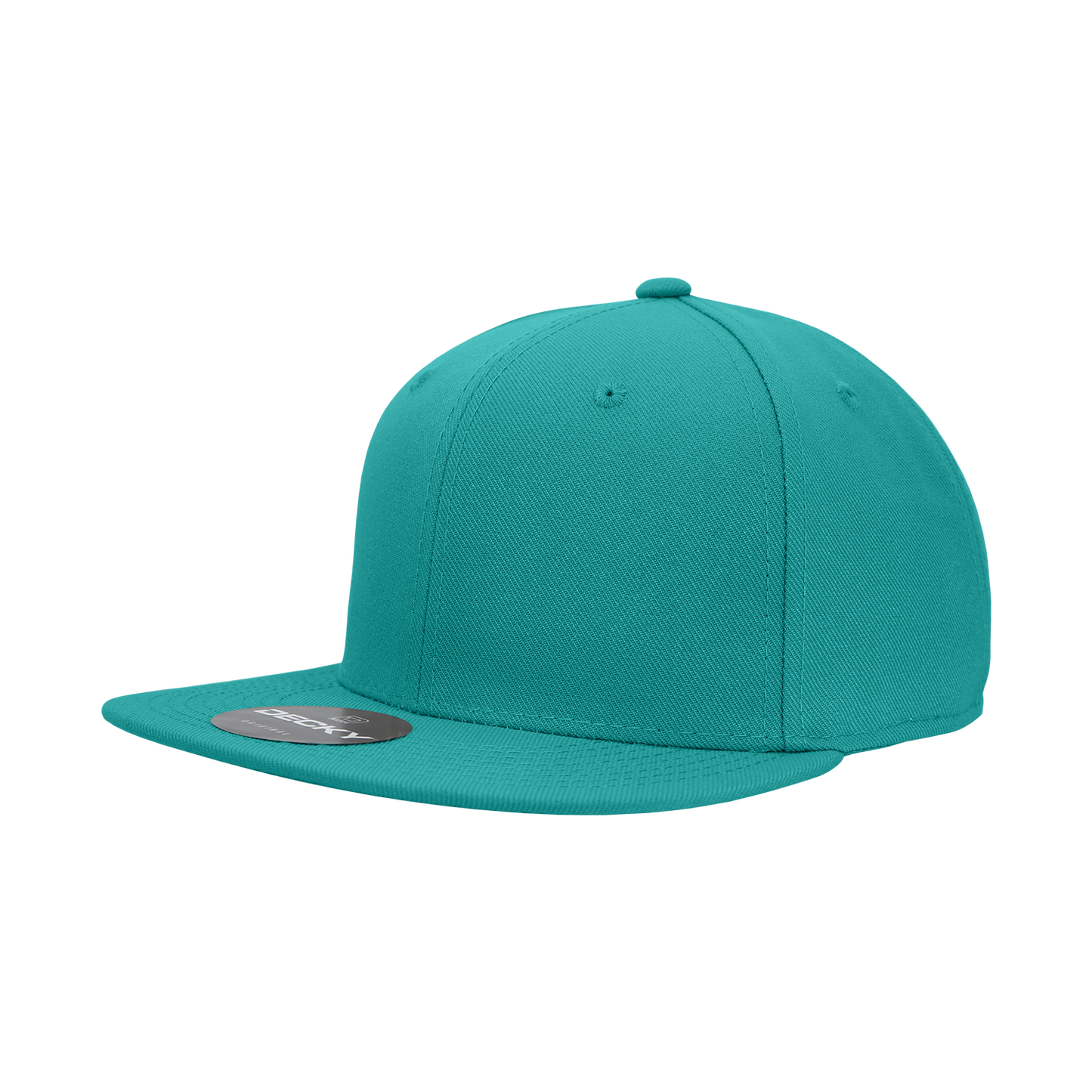 6 Panel High Profile Structured Acrylic/Polyester Fitted