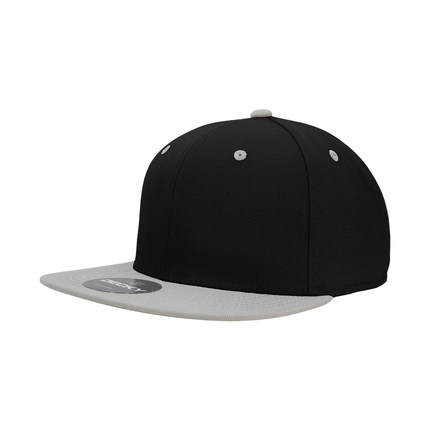 6 Panel High Profile Structured Acrylic/Polyester Fitted