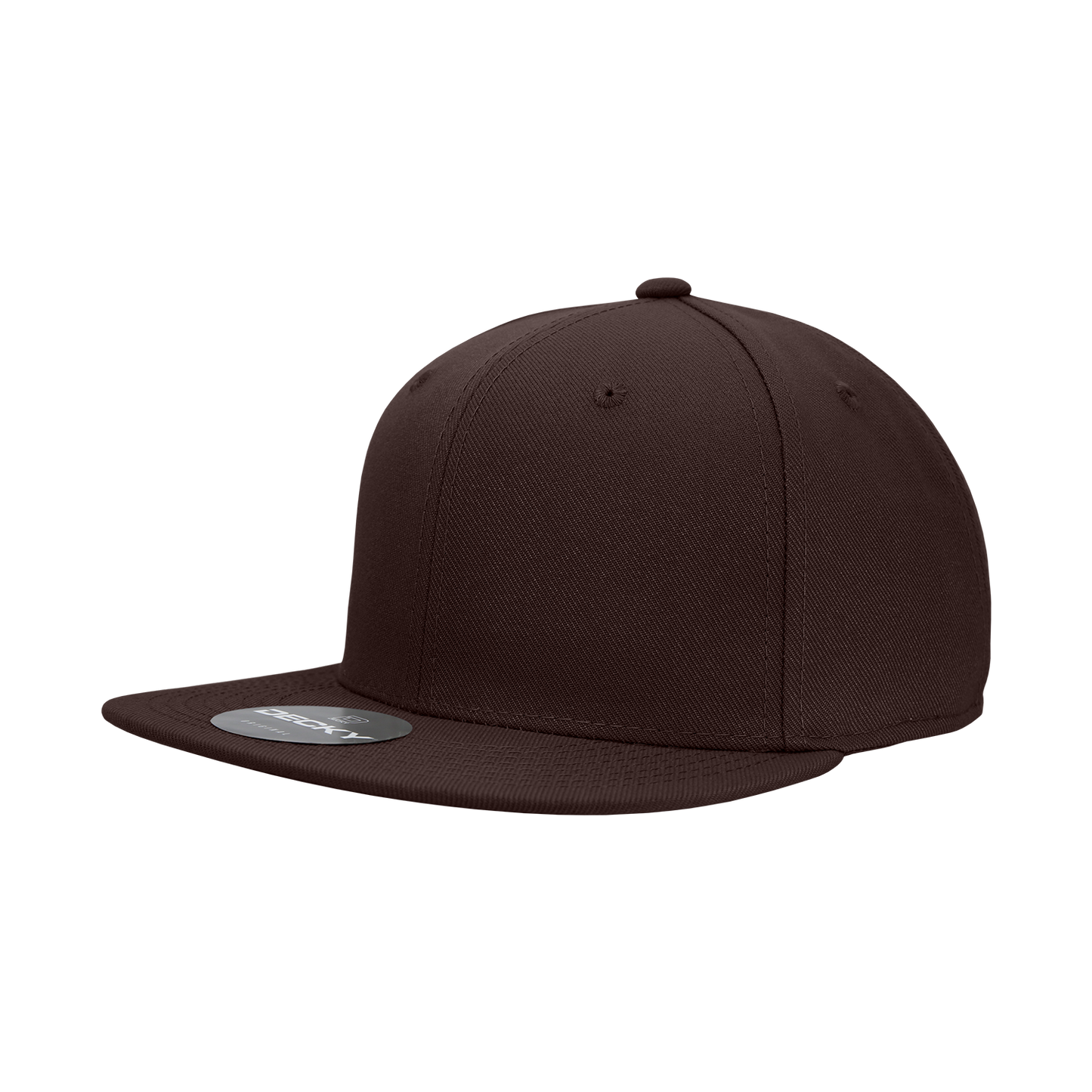 6 Panel High Profile Structured Acrylic/Polyester Fitted