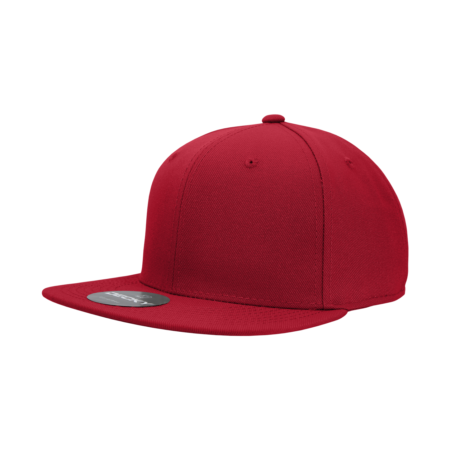 6 Panel High Profile Structured Acrylic/Polyester Fitted