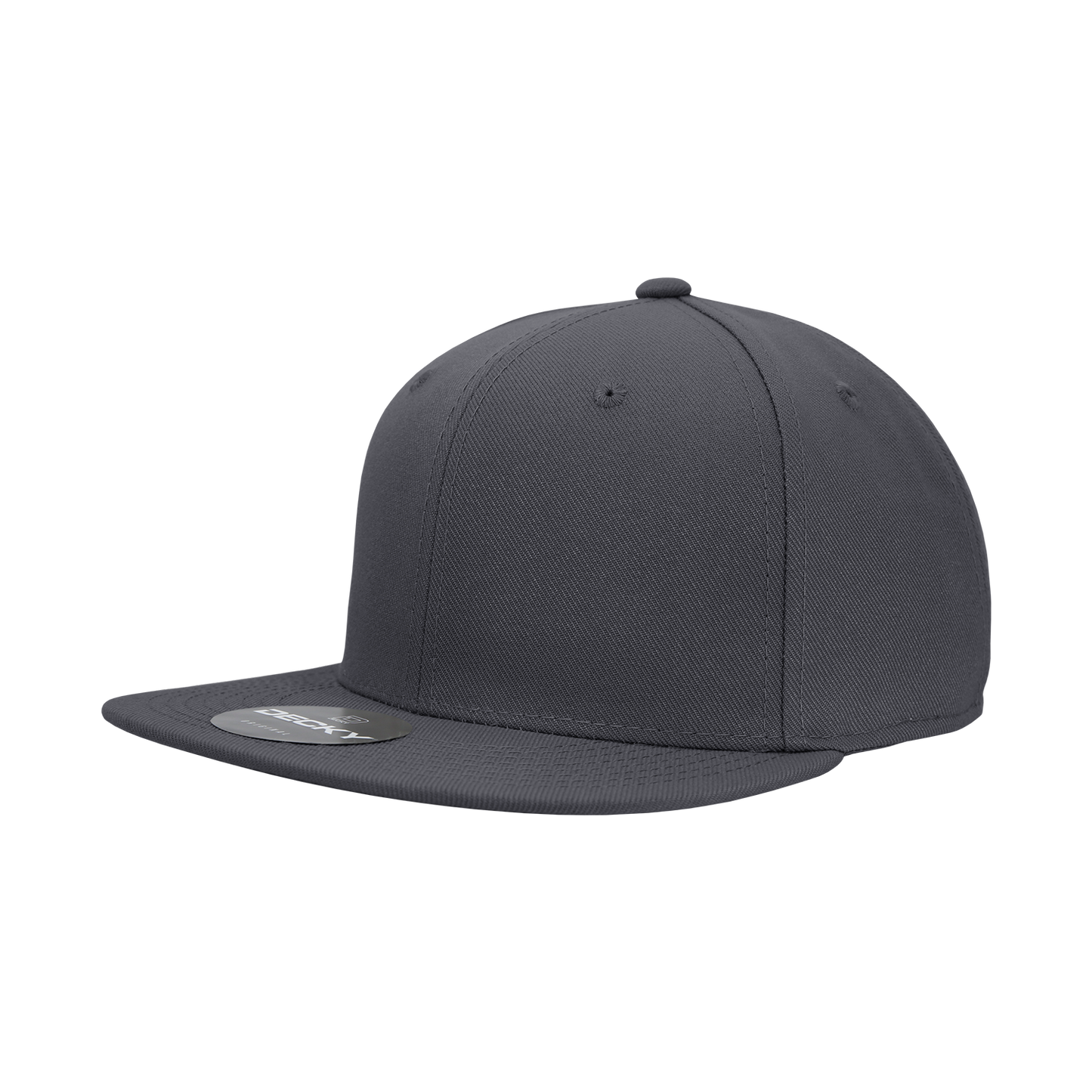 6 Panel High Profile Structured Acrylic/Polyester Fitted