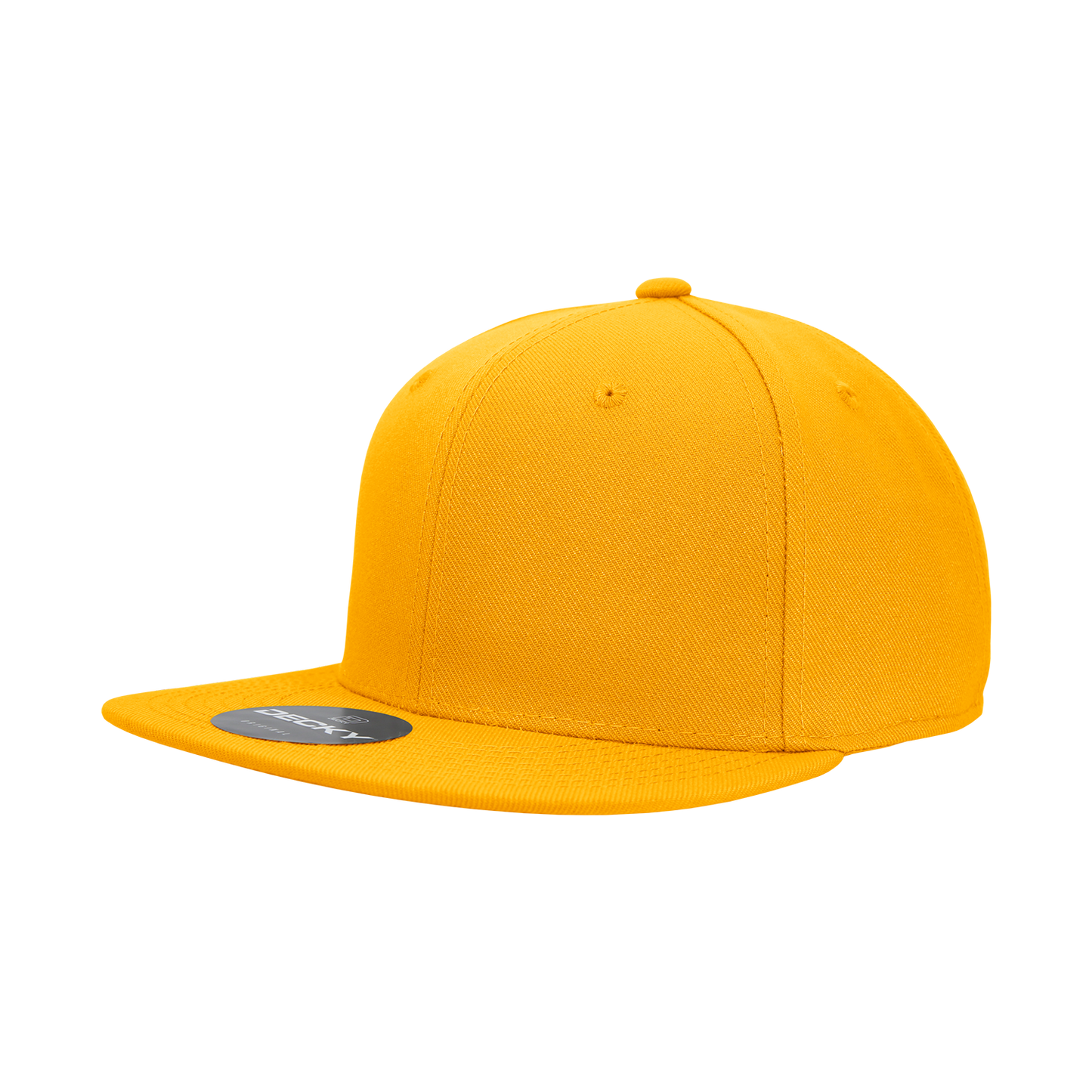 6 Panel High Profile Structured Acrylic/Polyester Fitted