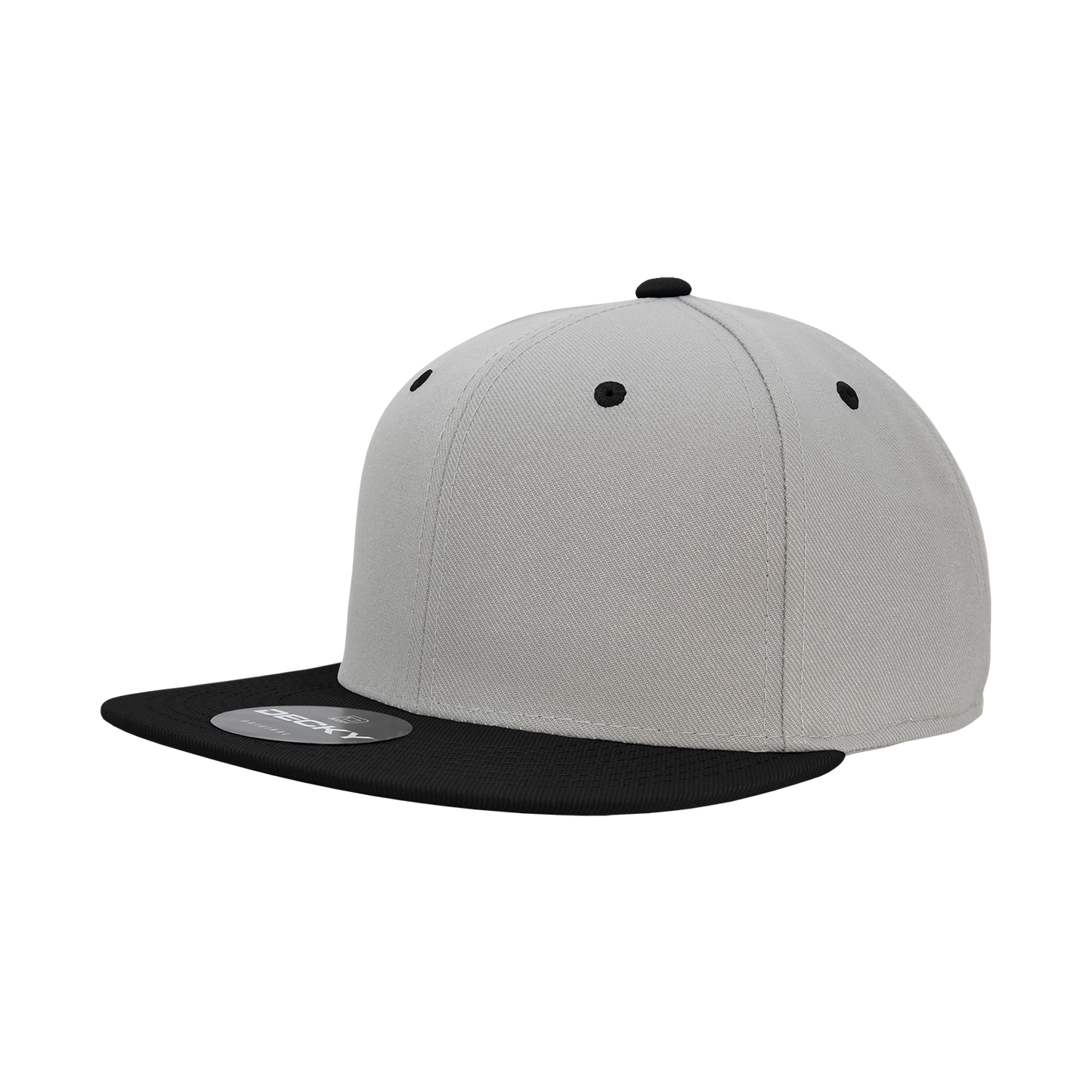 6 Panel High Profile Structured Acrylic/Polyester Fitted
