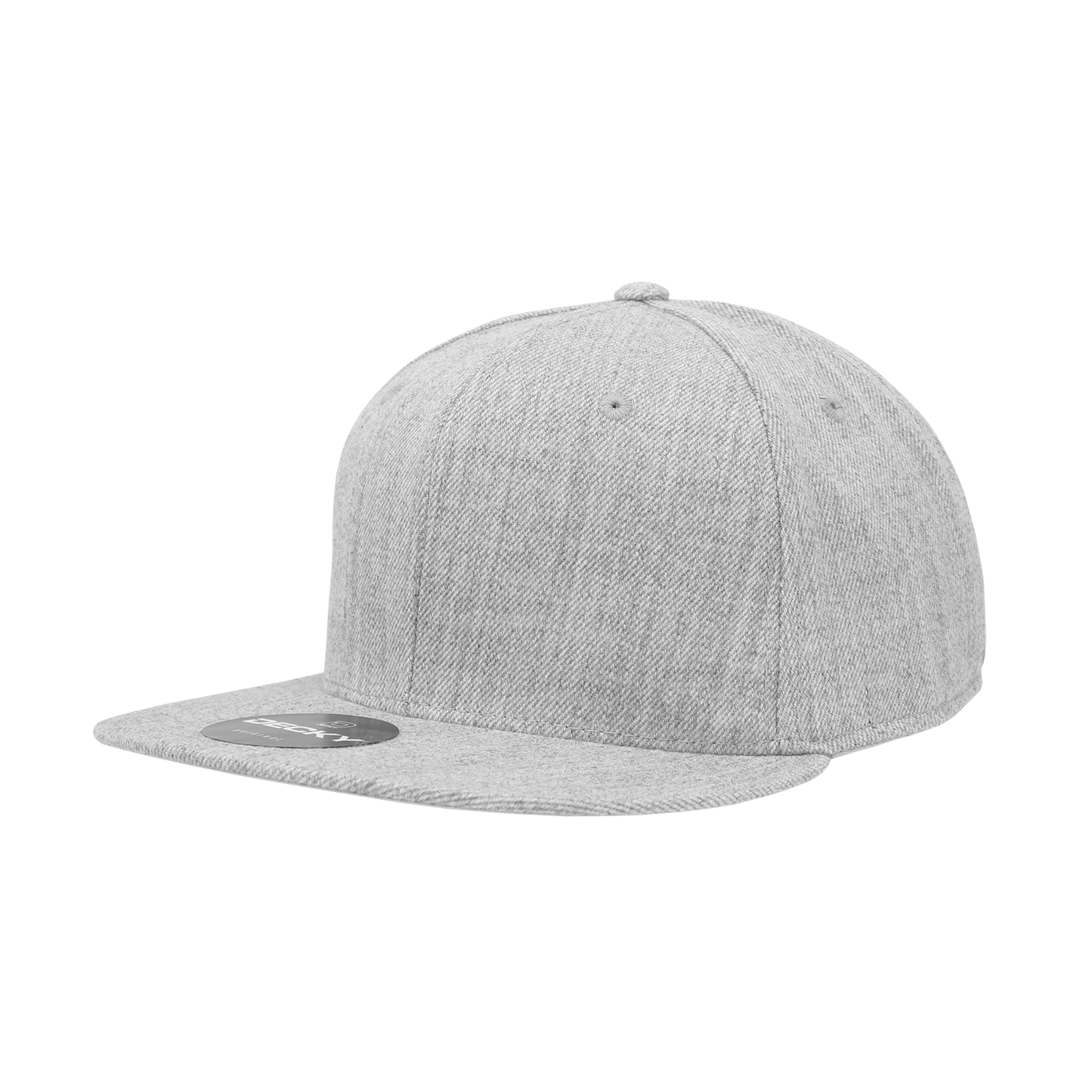 6 Panel High Profile Structured Acrylic/Polyester Fitted