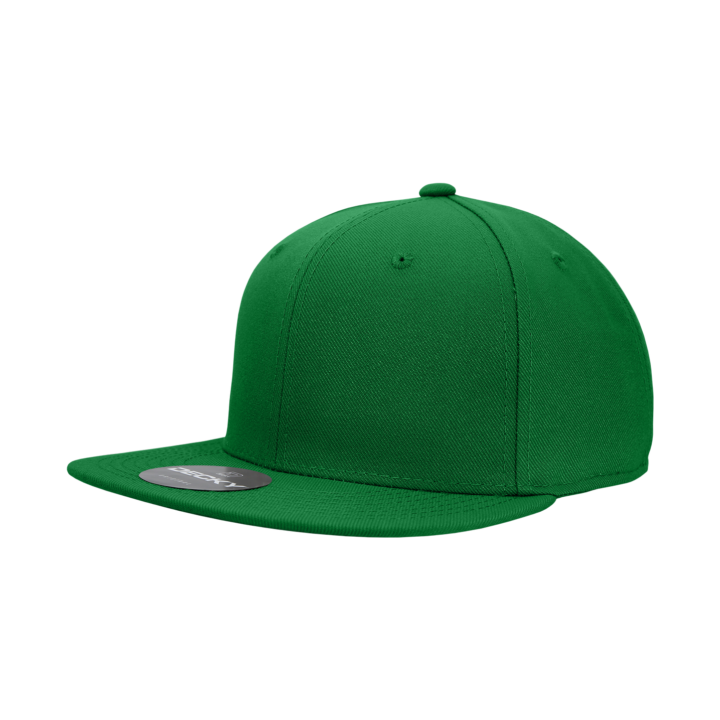 6 Panel High Profile Structured Acrylic/Polyester Fitted
