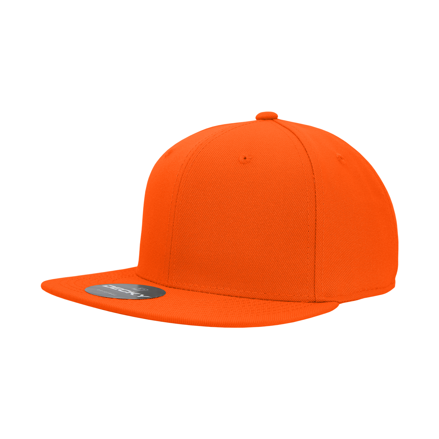 6 Panel High Profile Structured Acrylic/Polyester Fitted