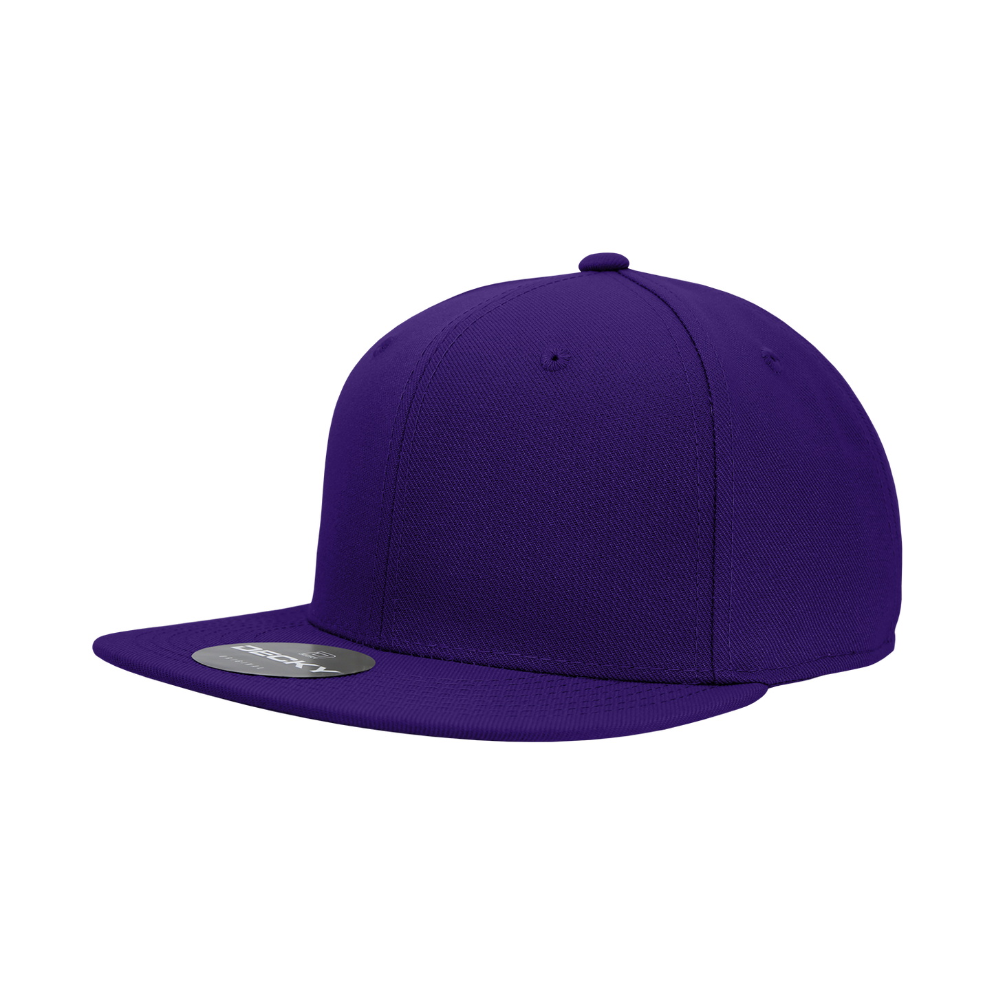 6 Panel High Profile Structured Acrylic/Polyester Fitted