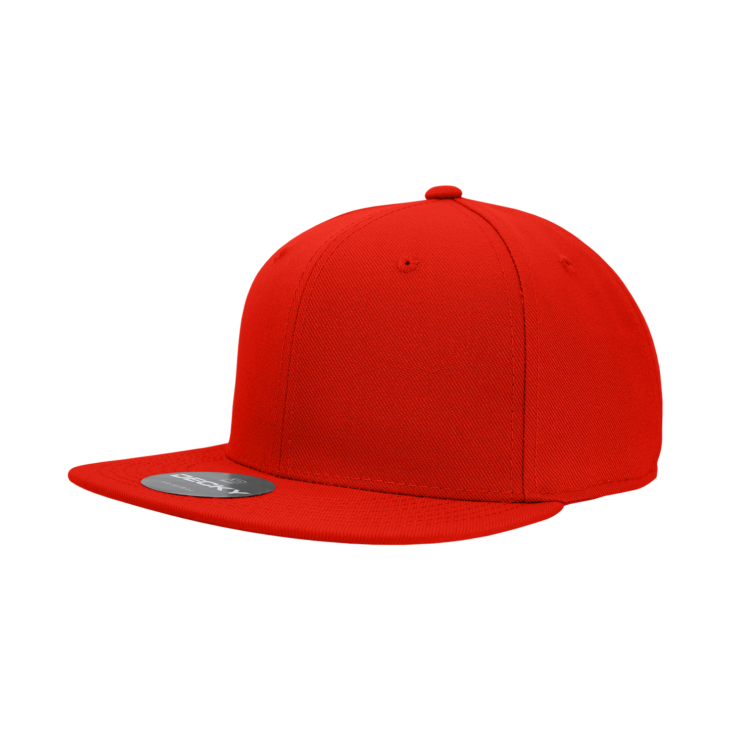 6 Panel High Profile Structured Acrylic/Polyester Fitted