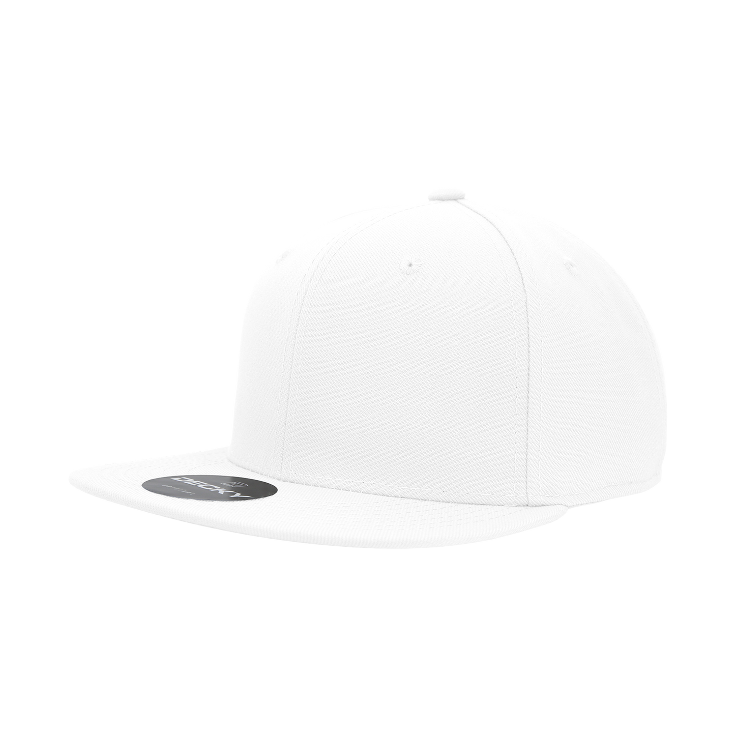6 Panel High Profile Structured Acrylic/Polyester Fitted
