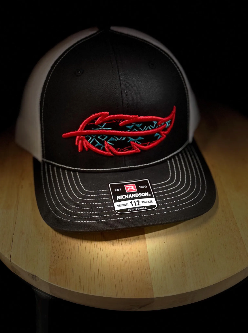 3D Aztec Feather Cap
