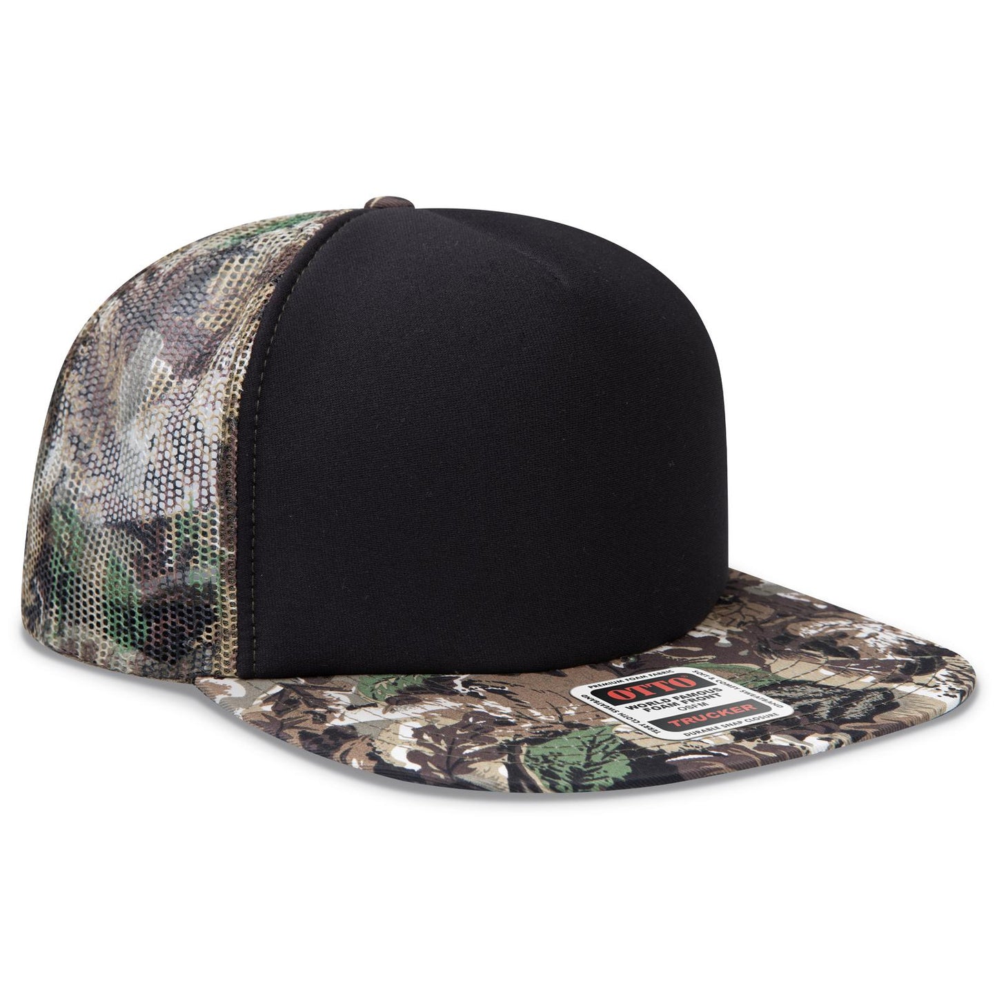 OTTO CAP "OTTO SNAP" 5 Panel High Crown Mesh Back Trucker Snapback Hat