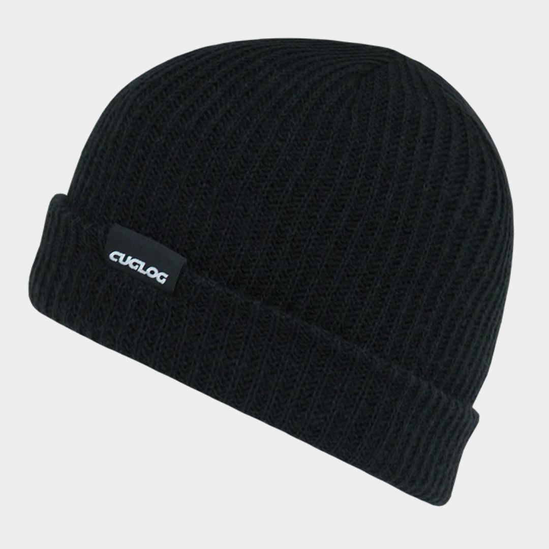 a black beanie