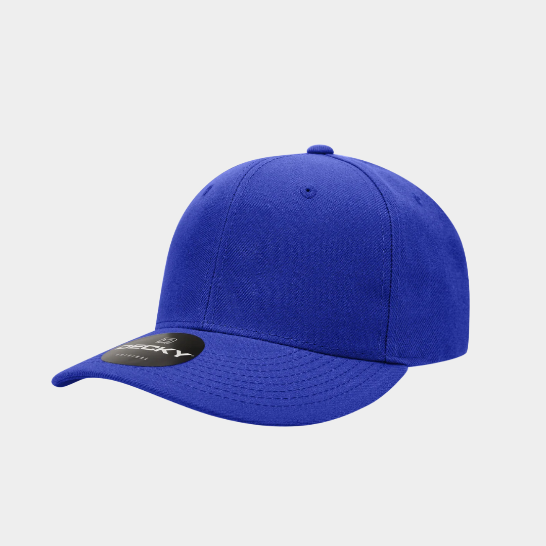 a royal blue hat