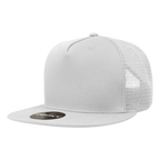 5 Panel High Profile Structured Cotton Blend Trucker