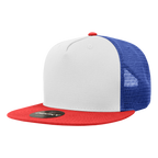 5 Panel High Profile Structured Cotton Blend Trucker