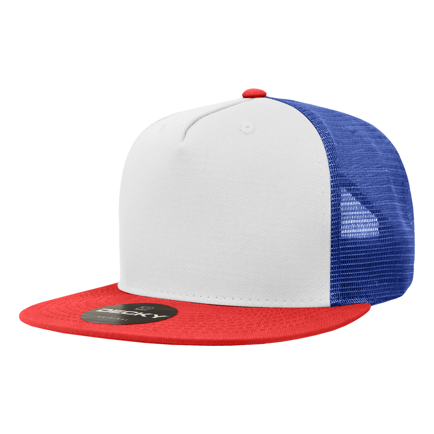 5 Panel High Profile Structured Cotton Blend Trucker