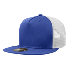 5 Panel High Profile Structured Cotton Blend Trucker