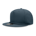 5 Panel High Profile Structured Cotton Blend Rope Hat