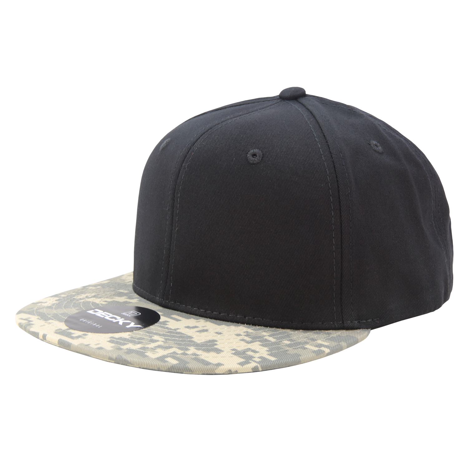 6 Panel High Profile Structured Camo Snapback