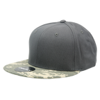 6 Panel High Profile Structured Camo Snapback