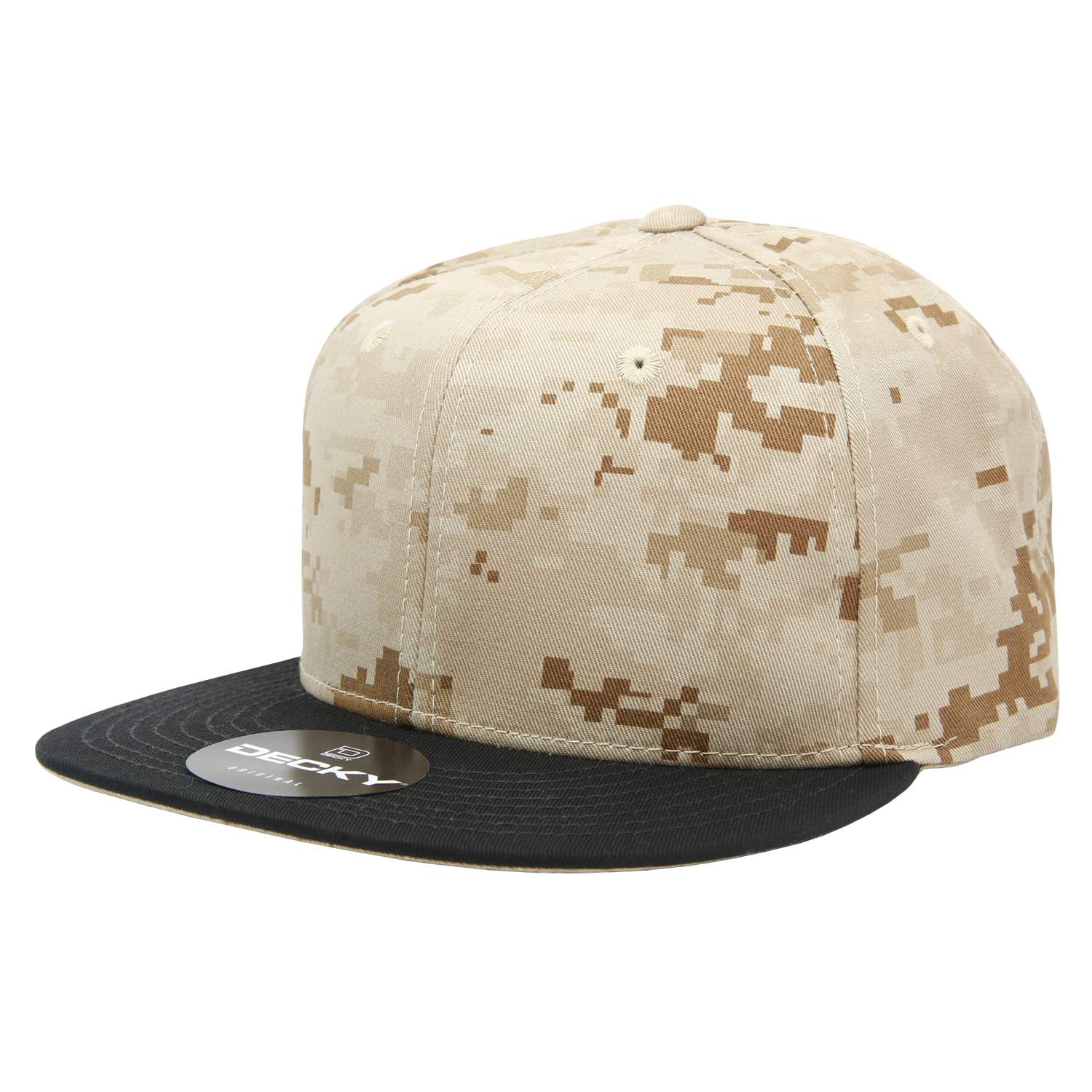 6 Panel High Profile Structured Camo Snapback