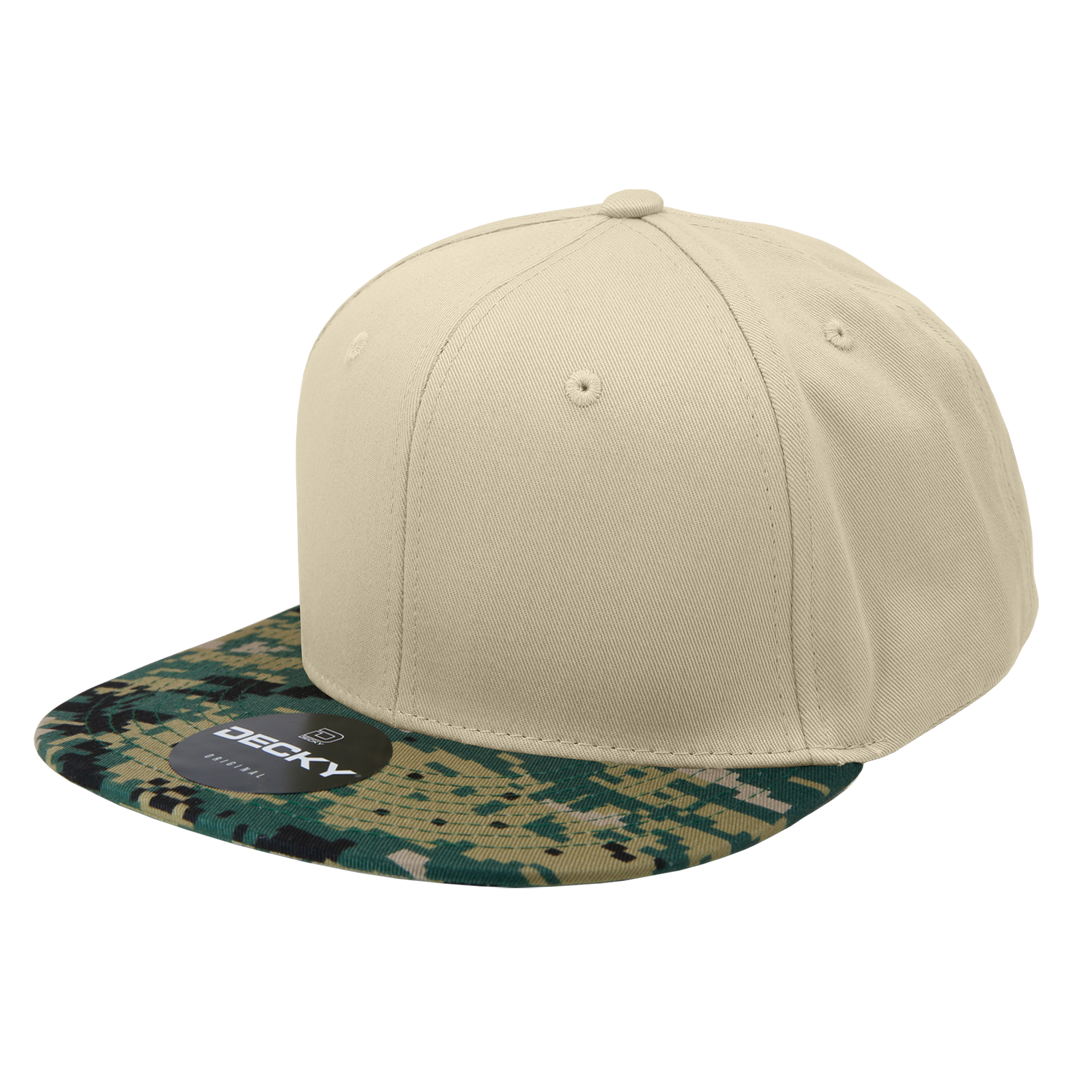 6 Panel High Profile Structured Camo Snapback