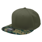 6 Panel High Profile Structured Camo Snapback
