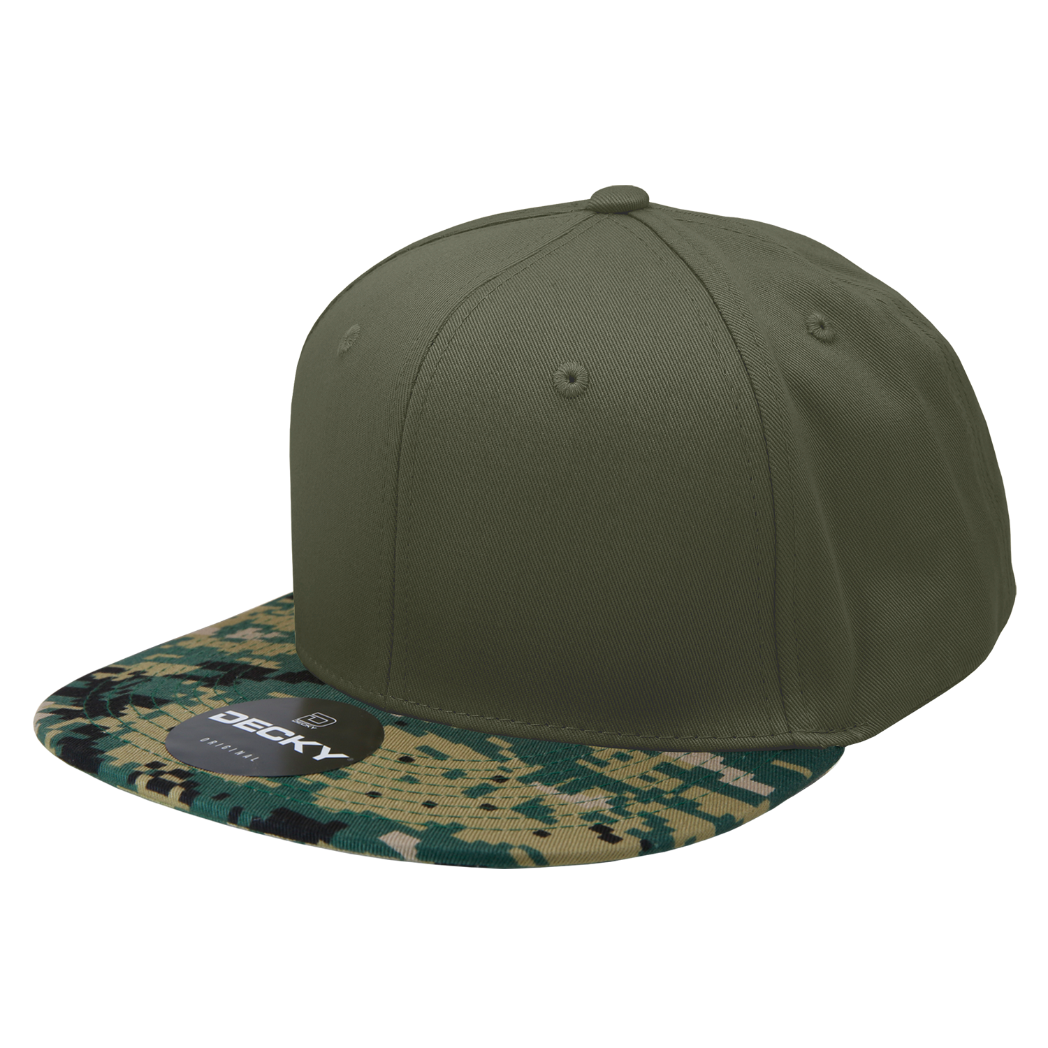 6 Panel High Profile Structured Camo Snapback