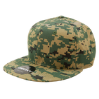 6 Panel High Profile Structured Camo Snapback
