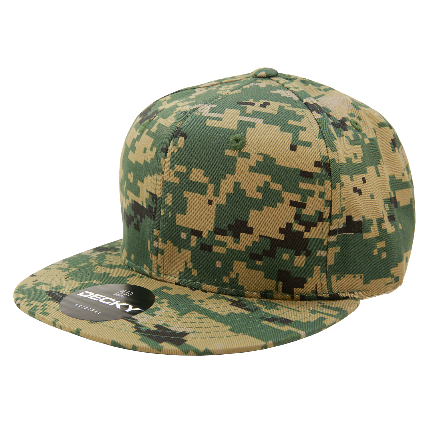 6 Panel High Profile Structured Camo Snapback