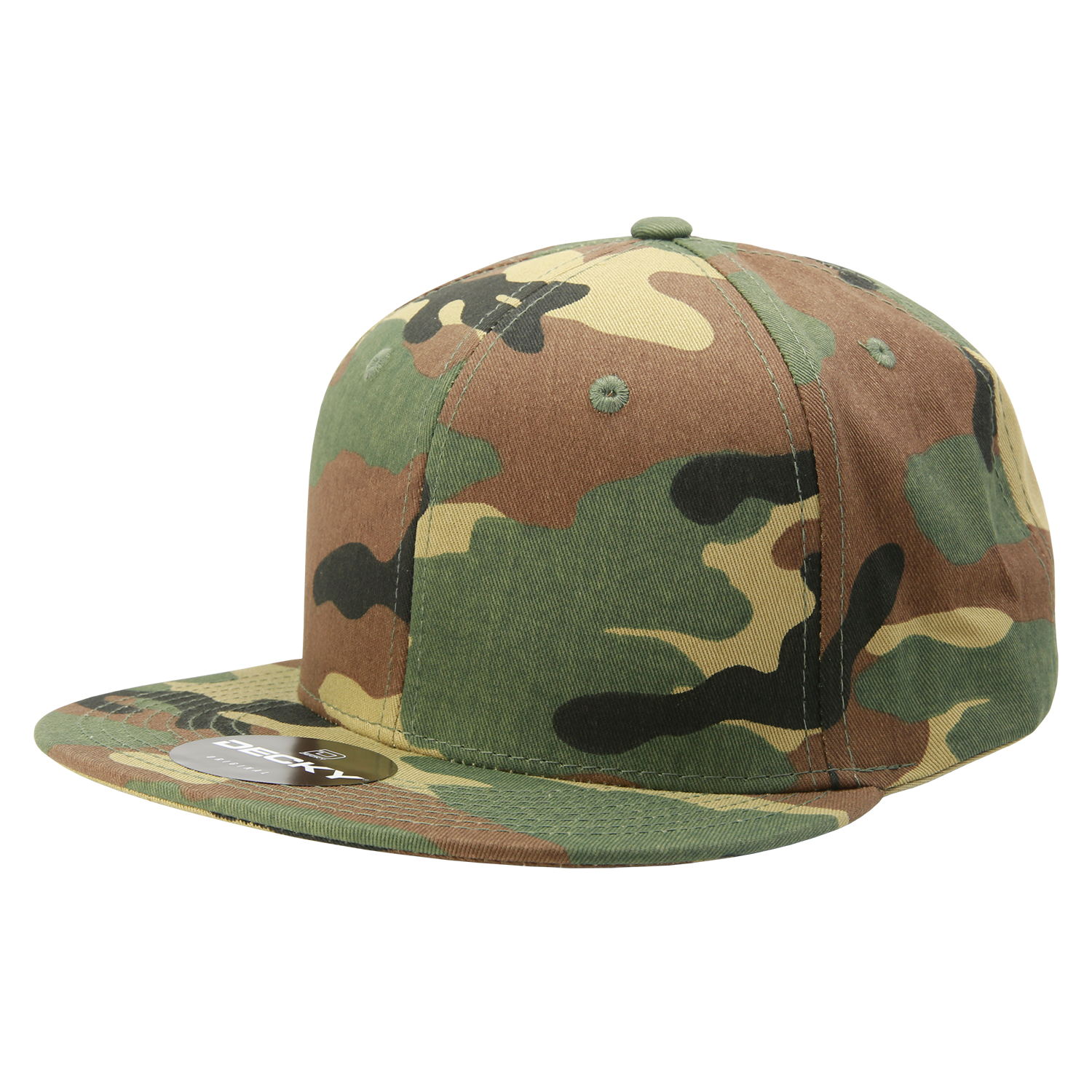 6 Panel High Profile Structured Camo Snapback