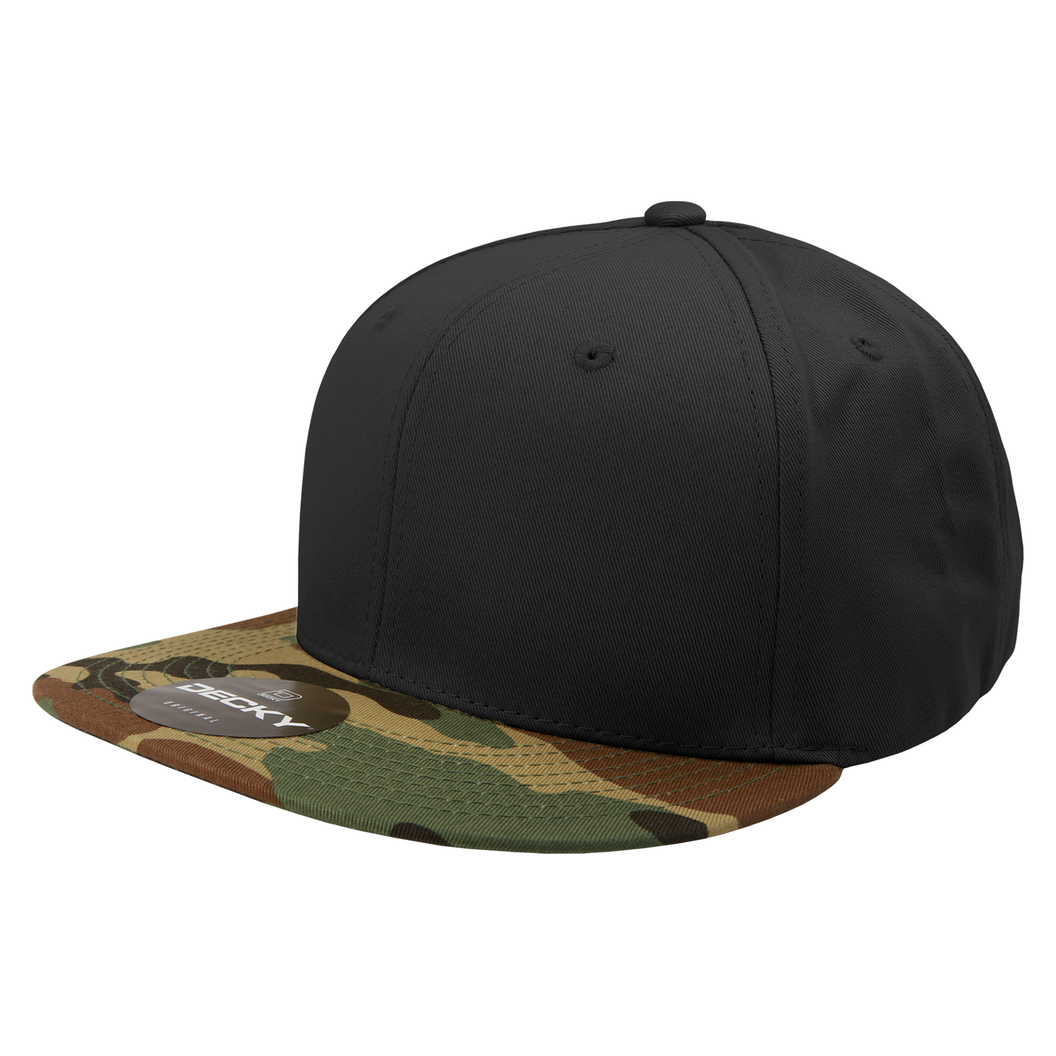 6 Panel High Profile Structured Camo Snapback