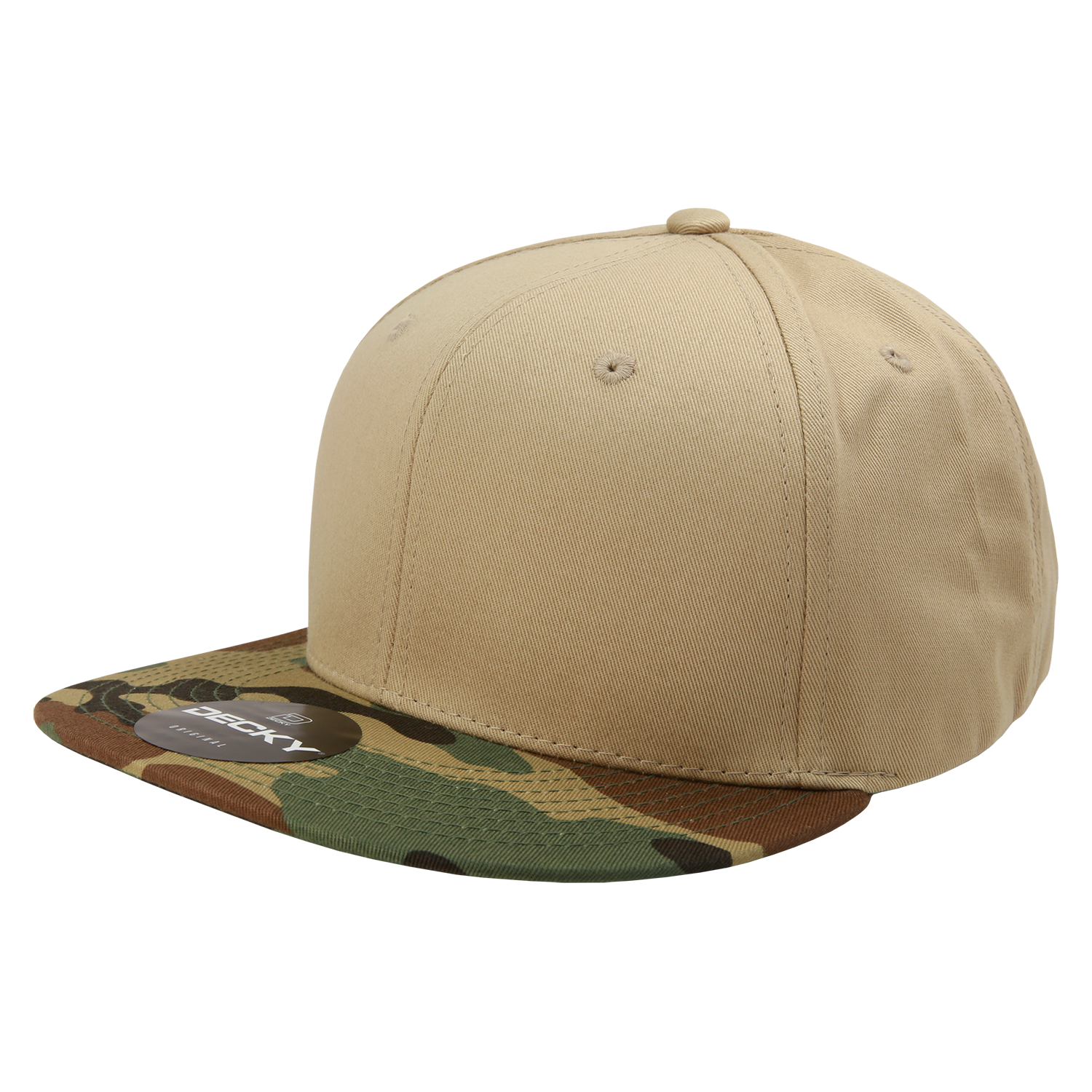 6 Panel High Profile Structured Camo Snapback