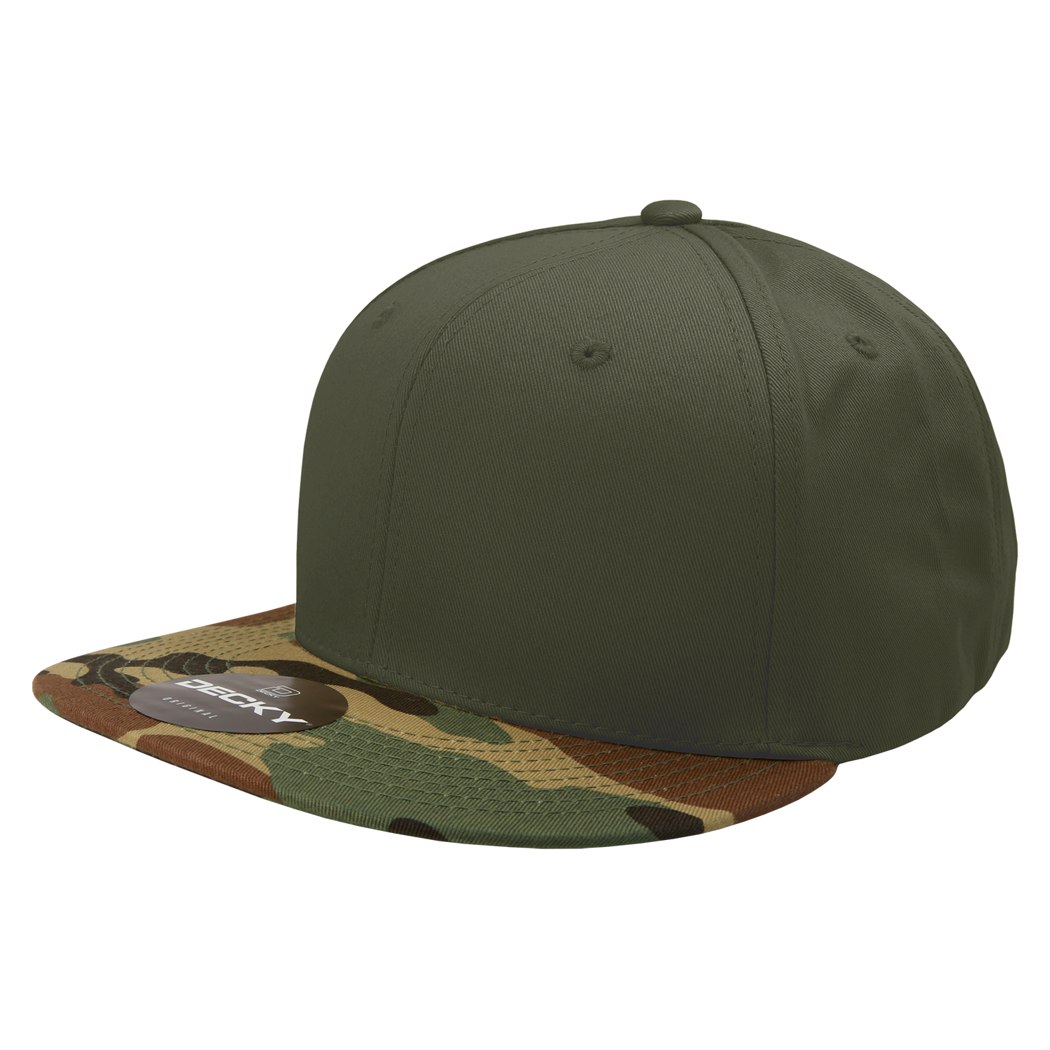 6 Panel High Profile Structured Camo Snapback