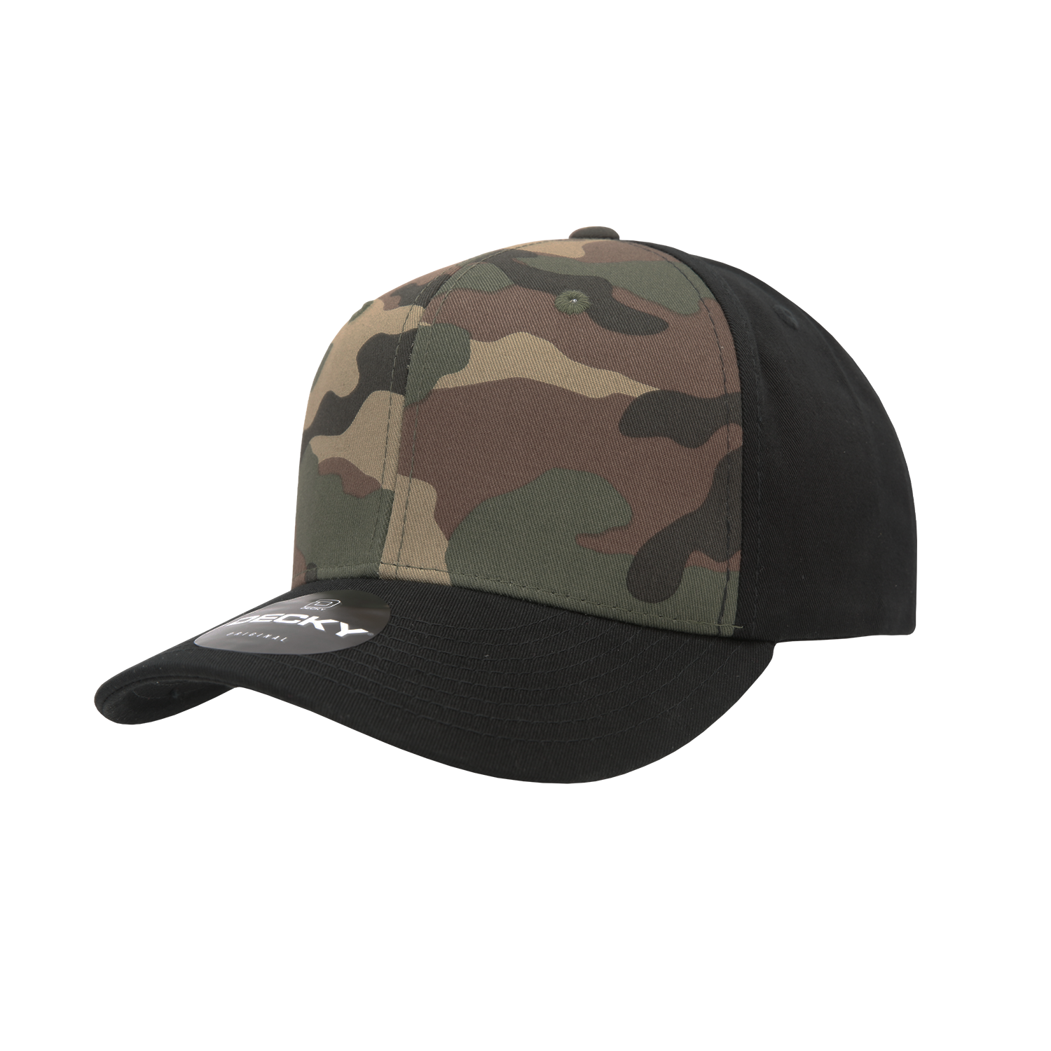 6 Panel Mid Profile Structured Camo Cap