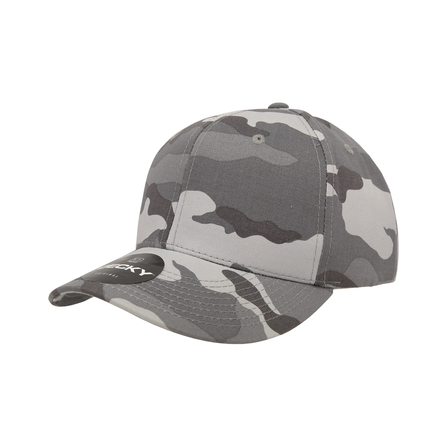 6 Panel Mid Profile Structured Camo Cap